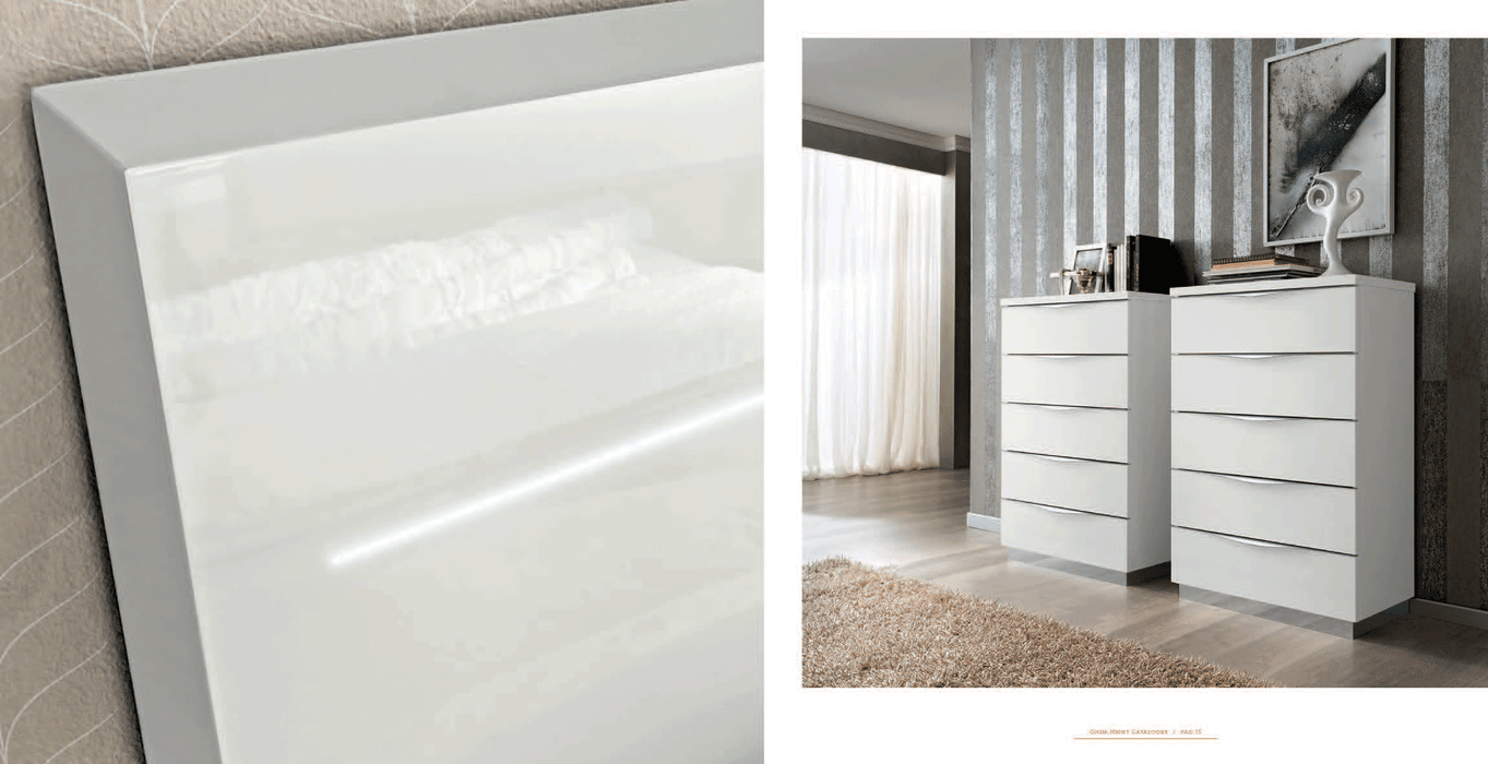 Onda Legno White Bedroom Set - Lara Furniture