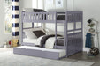 Orion Gray Full/Full Bunk Bed | B2063 - Lara Furniture