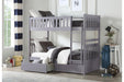 Orion Gray Twin/Twin Bunk Bed | B2063 - Lara Furniture