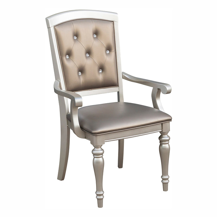 Orsina Silver Arm Chair, Set of 2 - 5477A - Lara Furniture