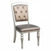 Orsina Silver Side Chair, Set of 2 - 5477S - Lara Furniture