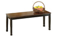 Owingsville Black/Brown Dining Bench - D580-00 - Lara Furniture