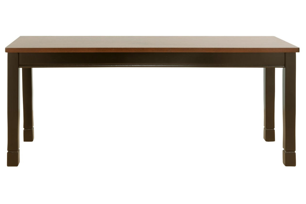 Owingsville Black/Brown Dining Bench - D580-00 - Lara Furniture