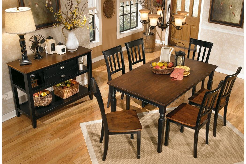 Owingsville Black/Brown Dining Chair (Set of 2) - D580-02 - Lara Furniture