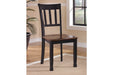 Owingsville Black/Brown Dining Chair (Set of 2) - D580-02 - Lara Furniture