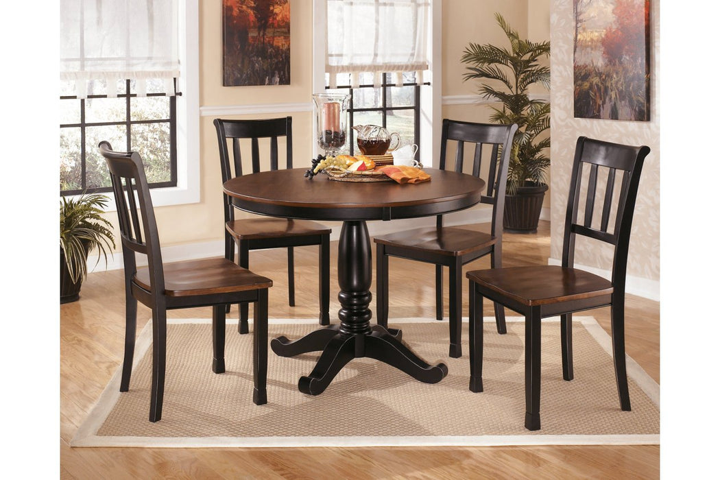 Owingsville Black/Brown Dining Chair (Set of 2) - D580-02 - Lara Furniture