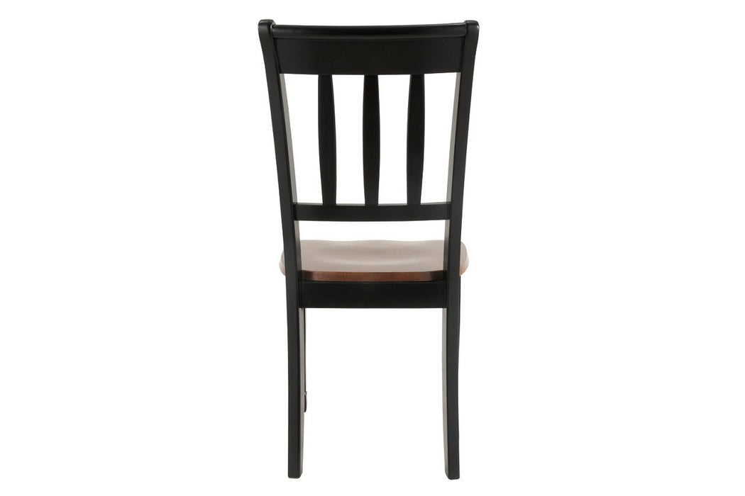 Owingsville Black/Brown Dining Chair (Set of 2) - D580-02 - Lara Furniture