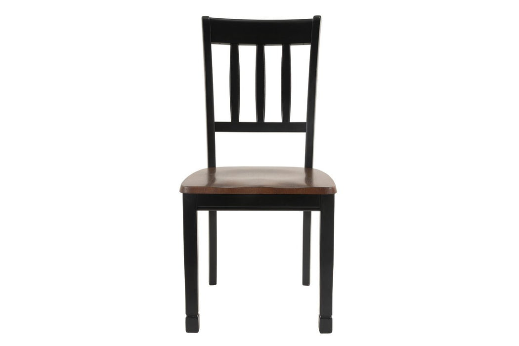 Owingsville Black/Brown Dining Chair (Set of 2) - D580-02 - Lara Furniture