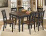 Owingsville Black-Brown Dining Room Set - Lara Furniture