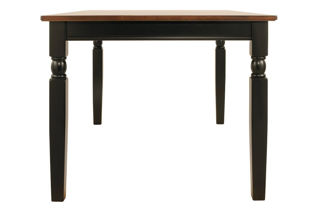 Owingsville Black/Brown Dining Table - D580-25 - Lara Furniture