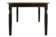 Owingsville Black/Brown Dining Table - D580-25 - Lara Furniture