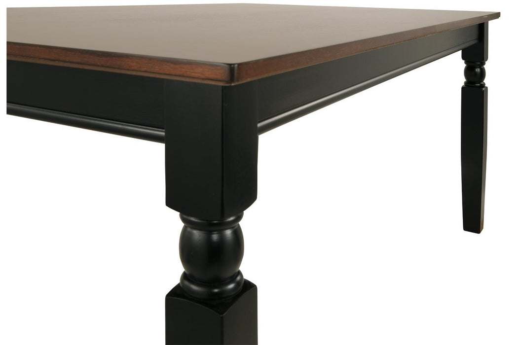 Owingsville Black/Brown Dining Table - D580-25 - Lara Furniture