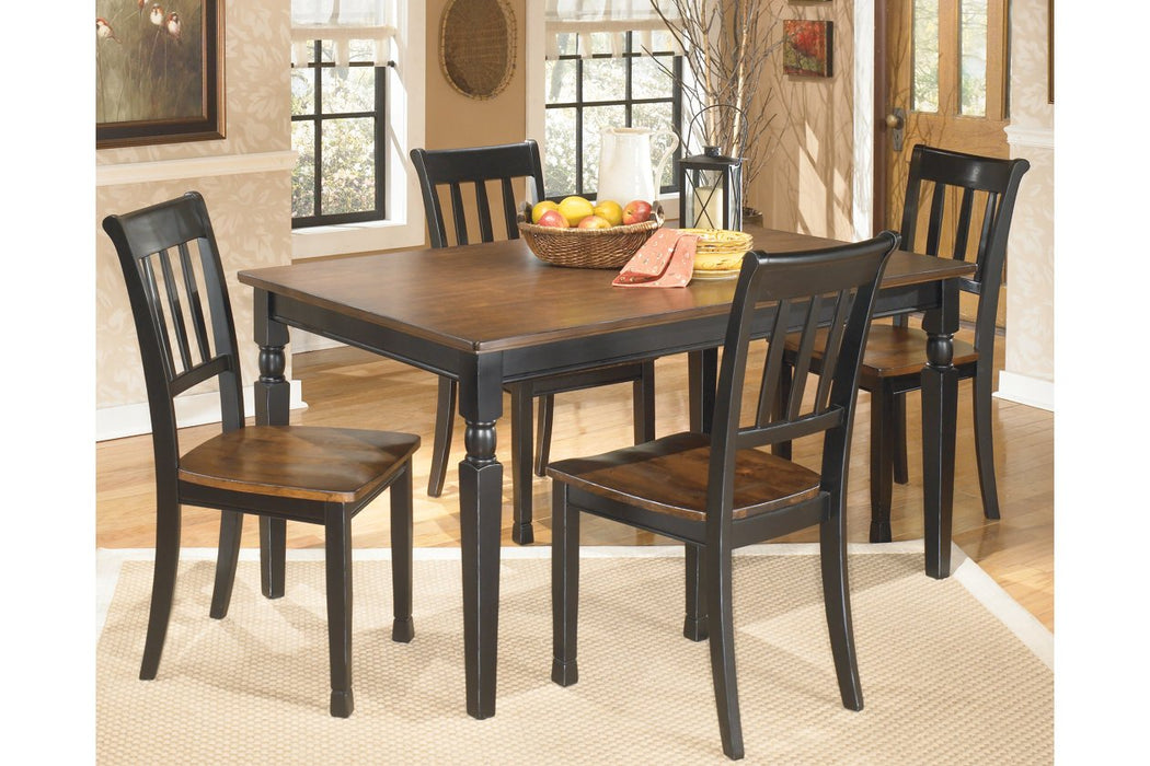 Owingsville Black/Brown Dining Table - D580-25 - Lara Furniture