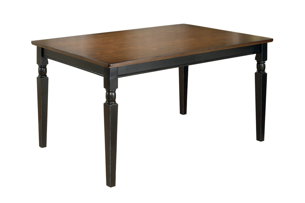 Owingsville Black/Brown Dining Table - D580-25 - Lara Furniture