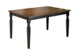 Owingsville Black/Brown Dining Table - D580-25 - Lara Furniture