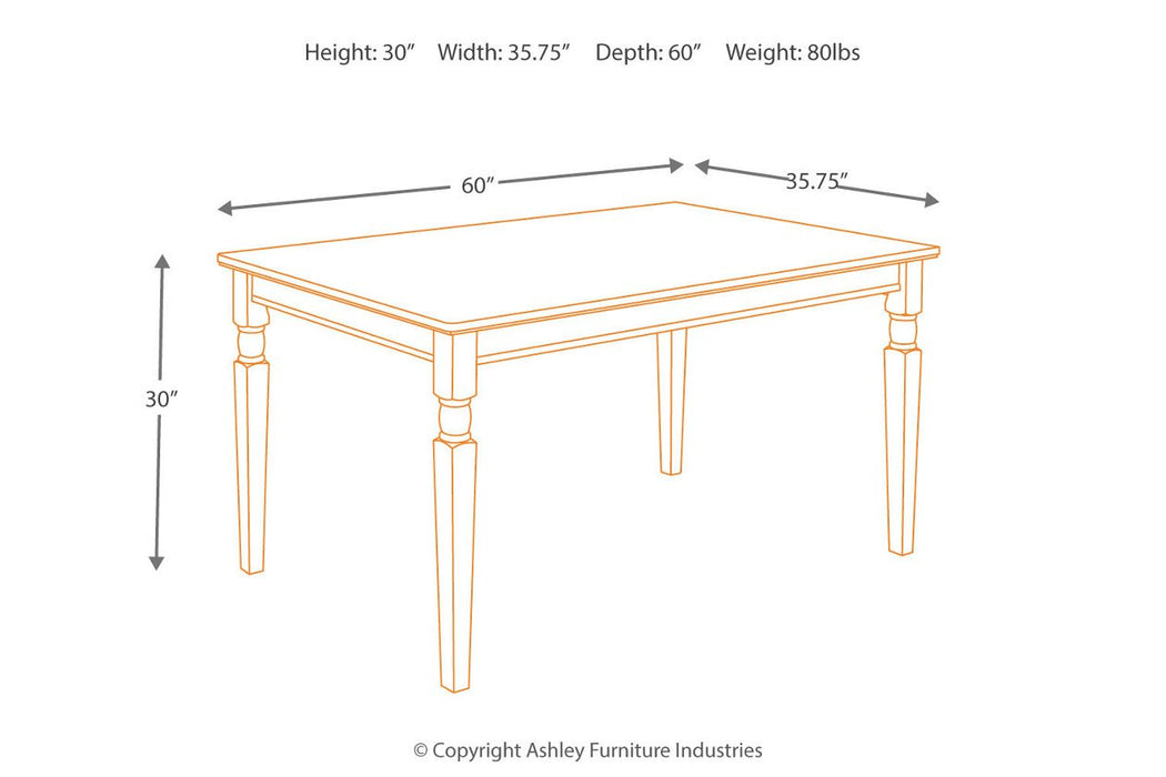 Owingsville Black/Brown Dining Table - D580-25 - Lara Furniture