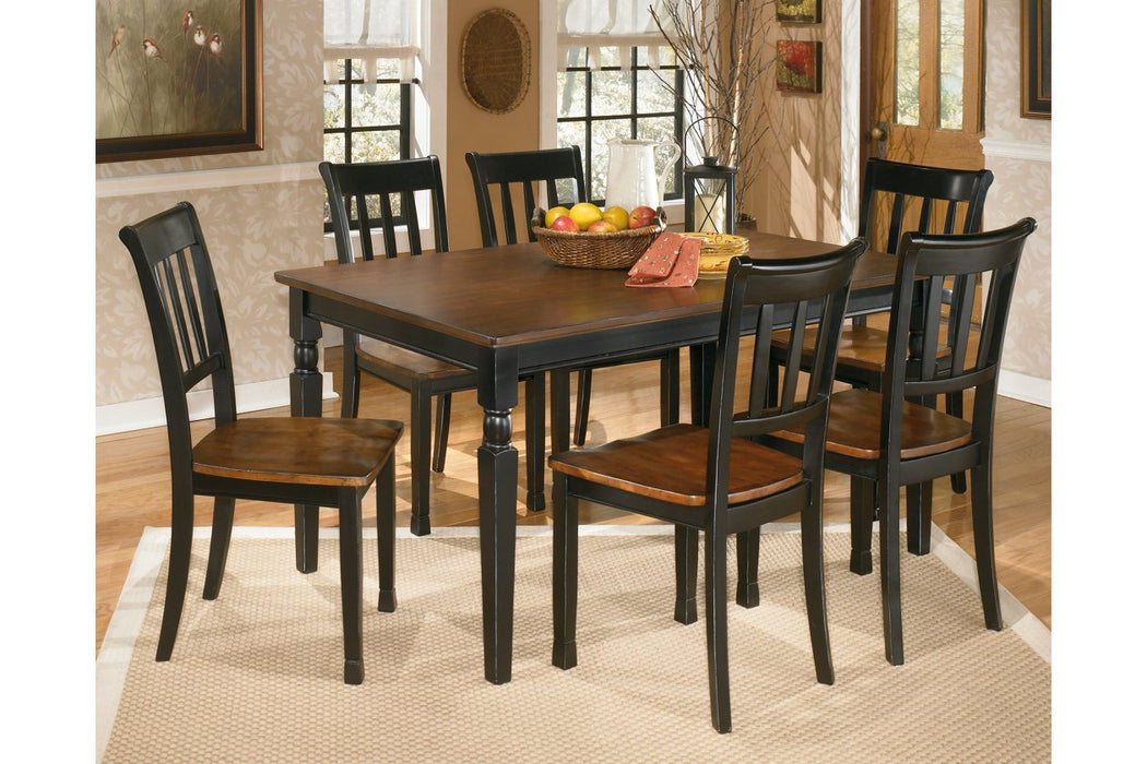 Owingsville Black/Brown Dining Table - D580-25 - Lara Furniture