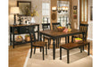 Owingsville Black/Brown Dining Table - D580-25 - Lara Furniture