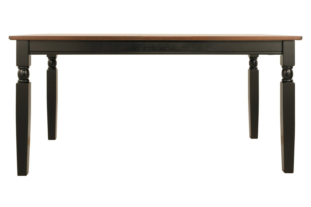 Owingsville Black/Brown Dining Table - D580-25 - Lara Furniture