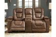 Owner's Box Thyme Power Reclining Loveseat with Console - 2450518 - Lara Furniture