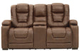 Owner's Box Thyme Power Reclining Loveseat with Console - 2450518 - Lara Furniture