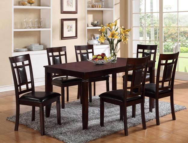 Paige Brown 7-Piece Dining Set - 2325SET - Lara Furniture