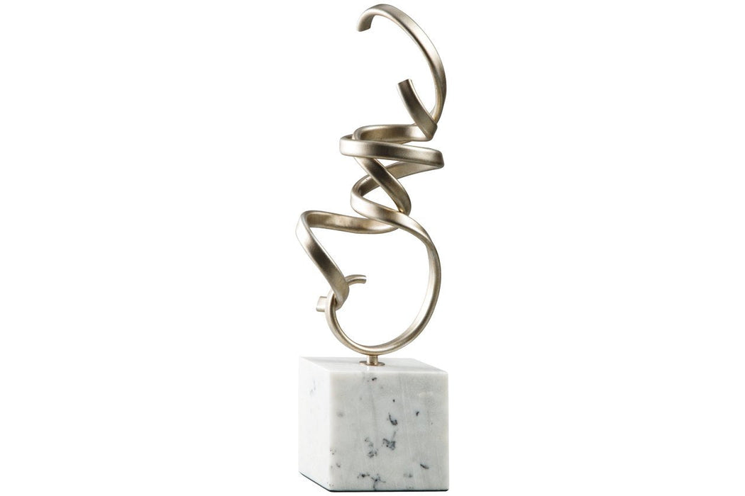 Pallaton Champagne/White Sculpture - A2000125 - Lara Furniture