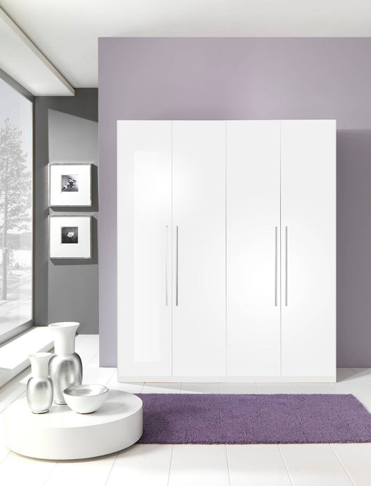 Panarea Bedroom White W/ Momo Cases Set - Lara Furniture