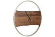 Panchali Brown/Silver Finish Wall Clock - A8010198 - Lara Furniture