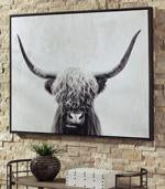 Pancho Black/White Wall Art - A8000258 - Lara Furniture