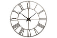 Paquita Antique Silver Wall Clock - A8010237 - Lara Furniture