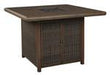 Paradise Trail Medium Brown Bar Table with Fire Pit - P750-665 - Lara Furniture