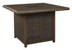 Paradise Trail Medium Brown Bar Table with Fire Pit - P750-665 - Lara Furniture