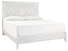 Paxberry Whitewash King Panel Bed - Lara Furniture