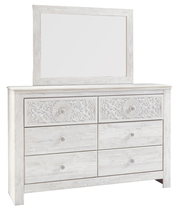 Paxberry Whitewash Panel Bedroom Set - Lara Furniture