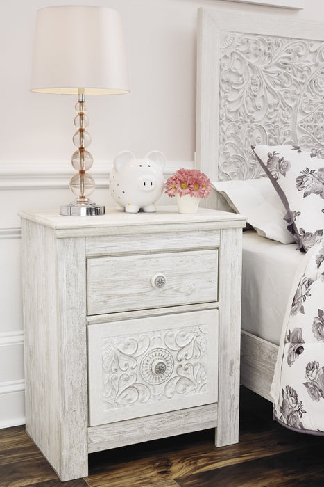 Paxberry Whitewash Panel Bedroom Set - Lara Furniture