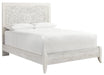 Paxberry Whitewash Queen Panel Bed - Lara Furniture