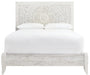 Paxberry Whitewash Queen Panel Bed - Lara Furniture