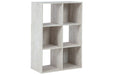 Paxberry Whitewash Six Cube Organizer - EA1811-3X2 - Lara Furniture