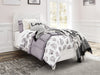 Paxberry Whitewash Twin Panel Bed - Lara Furniture