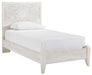 Paxberry Whitewash Twin Panel Bed - Lara Furniture