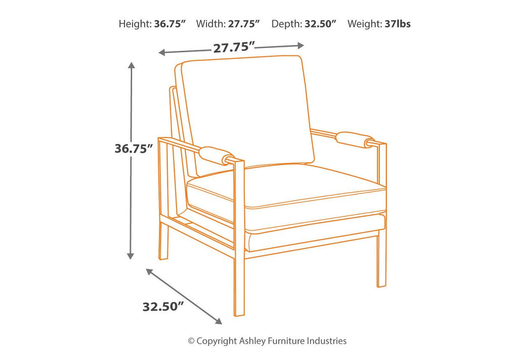 Peacemaker Brown Accent Chair - A3000029 - Lara Furniture