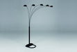 Peacock Arc Black 82" Floor Lamp - 4888B-BK - Lara Furniture