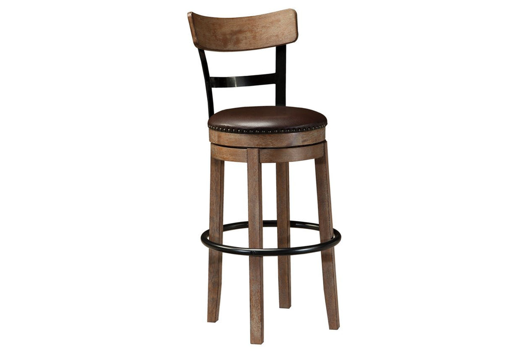 Pinnadel Light Brown Bar Height Bar Stool - D542-130 - Lara Furniture