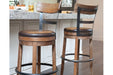 Pinnadel Light Brown Bar Height Bar Stool - D542-130 - Lara Furniture