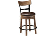 Pinnadel Light Brown Counter Height Bar Stool - D542-124 - Lara Furniture