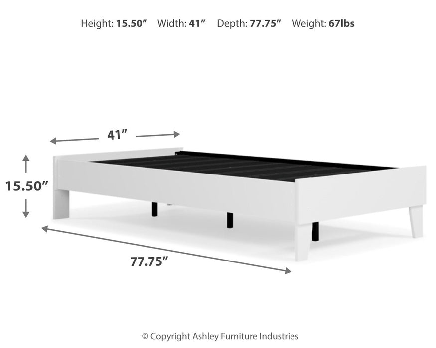 Piperton Twin Platform Bed - EB1221-111 - Lara Furniture