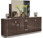 Platinum  4 Door Buffet W/Mirror Set - Lara Furniture