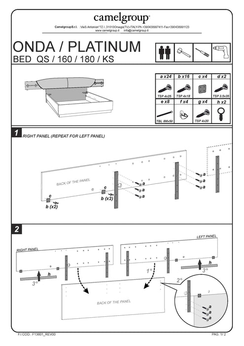 Platinum Drop Bed Silver Birch Queen - Lara Furniture