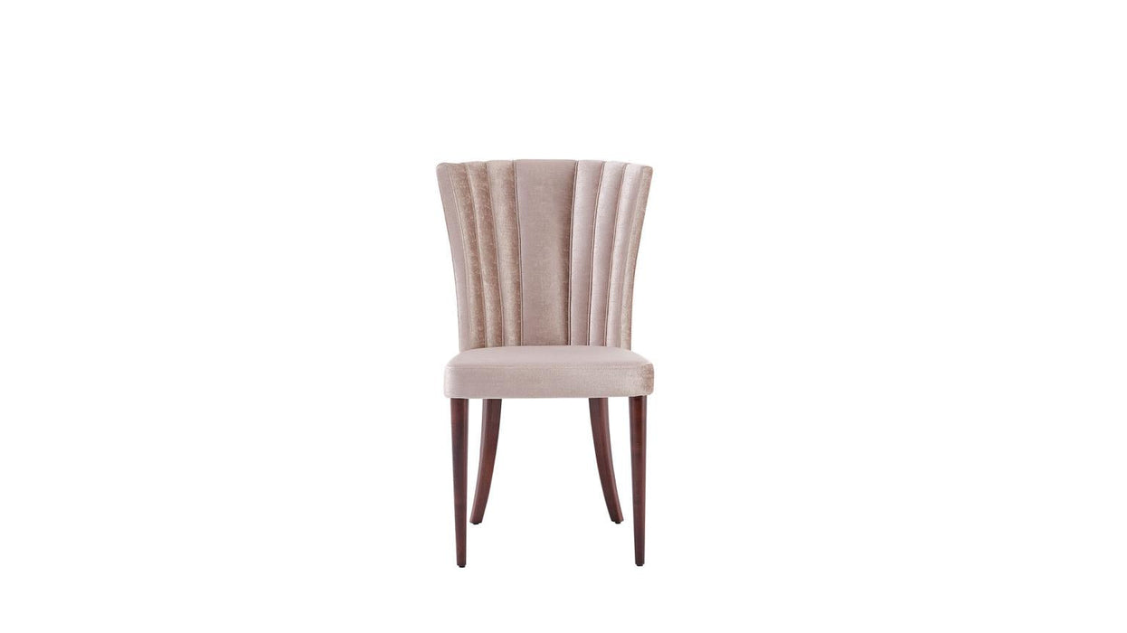 Plaza 6339 Dining Chair 2Pcs (Lara Cream) - 20-PLZ-DINING CHAIR-CREAM-2PCS